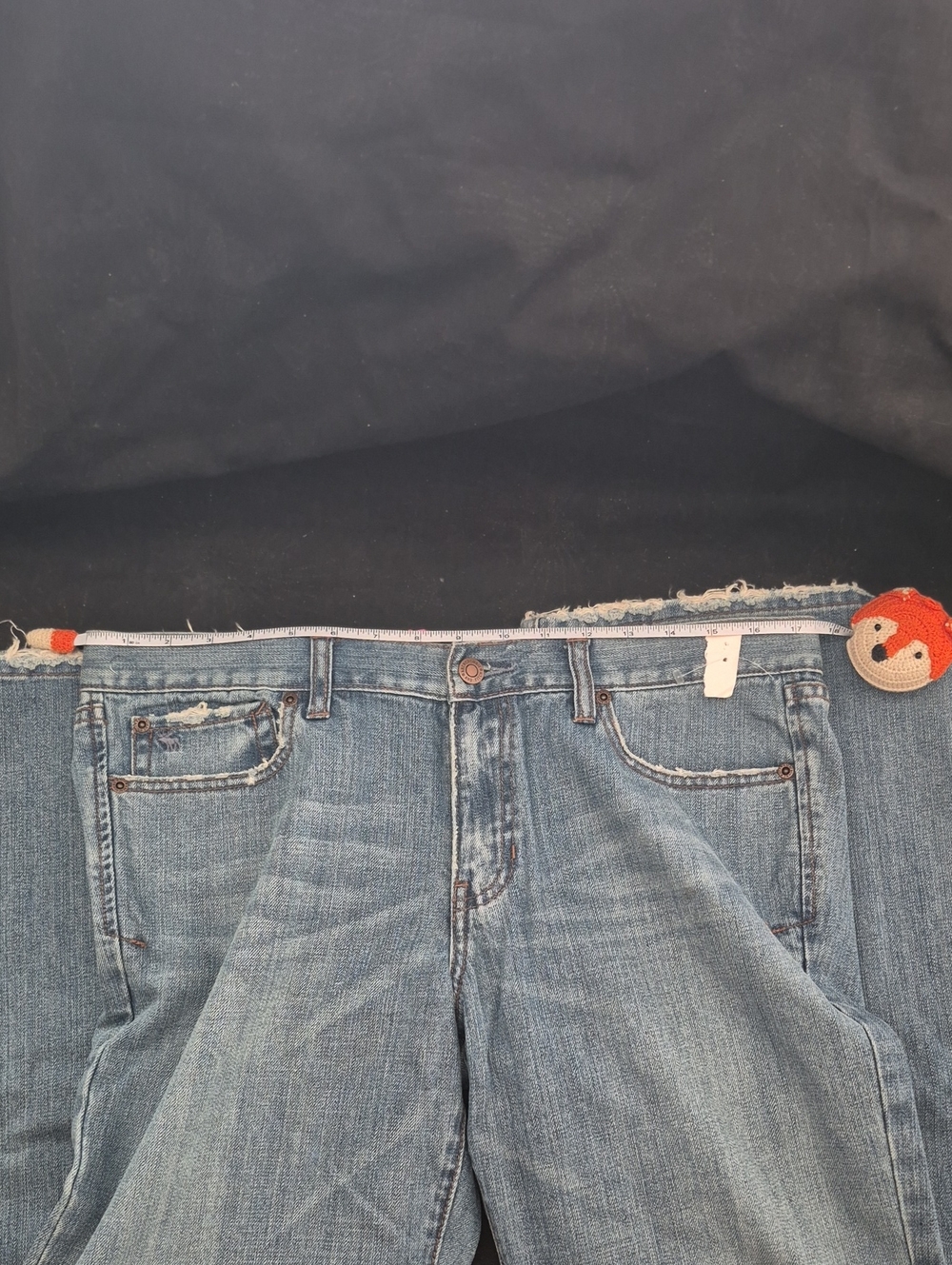 Vintage Y2k 90s Womens Abercrombie And Fitch Denim Jeans Madison Distressed 12L - Picture 8 of 11